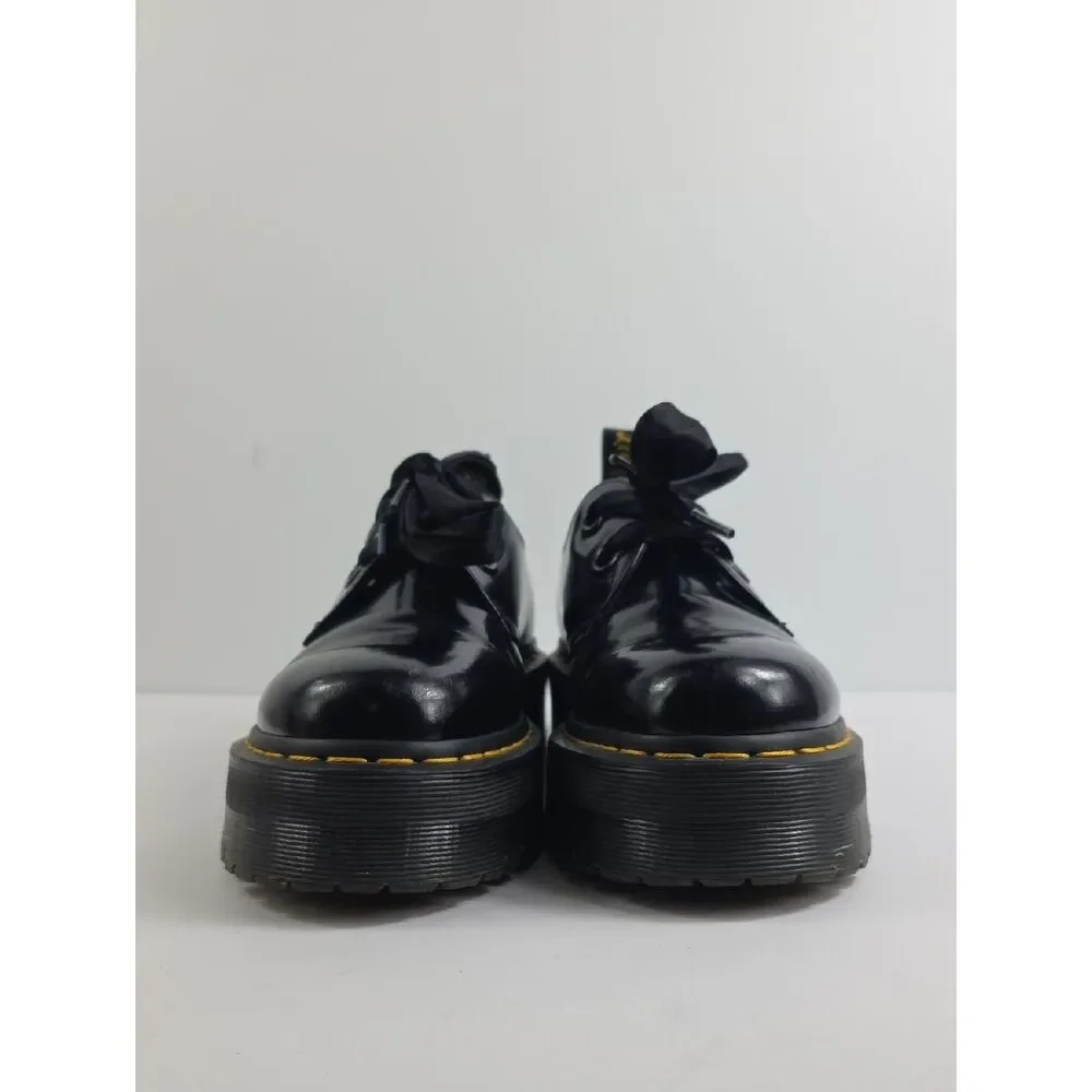Dr. Martens Holly Black Patent Leather  Platform Women's Shoes Size 9